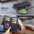 Samsung Galaxy S21+ 5G CaseMe C39 RFID Blocking Zipper Wallet Leather Phone Case with Crossbody Strap - Purple