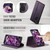 Samsung Galaxy S22 5G CaseMe C49 Magnetic RFID Blocking Detachable Wallet Leather Phone Case - Purple