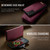 Samsung Galaxy S22 5G CaseMe C49 Magnetic RFID Blocking Detachable Wallet Leather Phone Case - Red