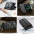 Samsung Galaxy S22 Ultra 5G CaseMe C39 RFID Blocking Zipper Wallet Leather Phone Case with Crossbody Strap - Black