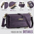 Samsung Galaxy S22+ 5G CaseMe C39 RFID Blocking Zipper Wallet Leather Phone Case with Crossbody Strap - Purple