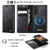 Samsung Galaxy S22+ 5G CaseMe C49 Magnetic RFID Blocking Detachable Wallet Leather Phone Case - Black