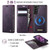 Samsung Galaxy S22+ 5G CaseMe C49 Magnetic RFID Blocking Detachable Wallet Leather Phone Case - Purple