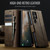Samsung Galaxy S25 Ultra 5G CaseMe 033 Calf Leather Lining Microfibre RFID Blocking Phone Case - Coffee