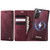 Samsung Galaxy S21 5G CaseMe C49 Magnetic RFID Blocking Detachable Wallet Leather Phone Case - Red