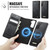 Samsung Galaxy S21+ 5G CaseMe C49 Magnetic RFID Blocking Detachable Wallet Leather Phone Case - Black