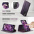 Samsung Galaxy S21+ 5G CaseMe C49 Magnetic RFID Blocking Detachable Wallet Leather Phone Case - Purple