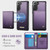 Samsung Galaxy S21+ 5G CaseMe Me80 Series Detachable Wallet Magnetic RFID Vegan Leather Phone Case - Purple