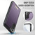 Samsung Galaxy S21+ 5G CaseMe Me80 Series Detachable Wallet Magnetic RFID Vegan Leather Phone Case - Purple
