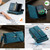 Samsung Galaxy S22 5G CaseMe C39 RFID Blocking Zipper Wallet Leather Phone Case with Crossbody Strap - Green