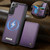Samsung Galaxy S22 5G CaseMe Me80 Series Detachable Wallet Magnetic RFID Vegan Leather Phone Case - Purple