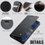 Samsung Galaxy S21 Ultra 5G CaseMe 033 Calf Leather Lining Microfibre RFID Blocking Phone Case - Black