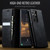 Samsung Galaxy S21 Ultra 5G CaseMe 033 Calf Leather Lining Microfibre RFID Blocking Phone Case - Black