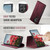 Samsung Galaxy S22 Ultra 5G CaseMe C49 Magnetic RFID Blocking Detachable Wallet Leather Phone Case - Red
