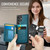 Samsung Galaxy S22 Ultra 5G CaseMe Me80 Series Detachable Wallet Magnetic RFID Vegan Leather Phone Case - Green