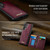 Samsung Galaxy S22 Ultra 5G CaseMe Me80 Series Detachable Wallet Magnetic RFID Vegan Leather Phone Case - Red