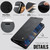 Samsung Galaxy S21+ 5G CaseMe 033 Calf Leather Lining Microfibre RFID Blocking Phone Case - Black