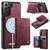 Samsung Galaxy S22+ 5G CaseMe Me80 Series Detachable Wallet Magnetic RFID Vegan Leather Phone Case - Red