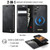 Samsung Galaxy S23 5G CaseMe C49 Magnetic RFID Blocking Detachable Wallet Leather Phone Case - Black