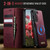 Samsung Galaxy S23 5G CaseMe C49 Magnetic RFID Blocking Detachable Wallet Leather Phone Case - Red