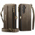 Samsung Galaxy S23 FE 5G CaseMe C39 RFID Blocking Zipper Wallet Leather Phone Case with Crossbody Strap - Coffee