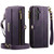 Samsung Galaxy S23 FE 5G CaseMe C39 RFID Blocking Zipper Wallet Leather Phone Case with Crossbody Strap - Purple