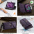 Samsung Galaxy S23 FE 5G CaseMe C39 RFID Blocking Zipper Wallet Leather Phone Case with Crossbody Strap - Purple