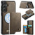 Samsung Galaxy S23 FE 5G CaseMe Me80 Series Detachable Wallet Magnetic RFID Vegan Leather Phone Case - Coffee