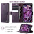 Samsung Galaxy S23 Ultra 5G CaseMe 033 Calf Leather Lining Microfibre RFID Blocking Phone Case - Purple