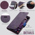 Samsung Galaxy S23 Ultra 5G CaseMe 033 Calf Leather Lining Microfibre RFID Blocking Phone Case - Purple