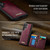 Samsung Galaxy S23 Ultra 5G CaseMe Me80 Series Detachable Wallet Magnetic RFID Vegan Leather Phone Case - Red