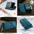 Samsung Galaxy S24 FE 5G CaseMe C39 RFID Blocking Zipper Wallet Leather Phone Case with Crossbody Strap - Green