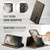 Samsung Galaxy S24 FE 5G CaseMe C49 Magnetic RFID Blocking Detachable Wallet Leather Phone Case - Coffee