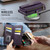 Samsung Galaxy S24 Ultra 5G CaseMe C39 RFID Blocking Zipper Wallet Leather Phone Case with Crossbody Strap - Purple