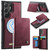 Samsung Galaxy S24 Ultra 5G CaseMe Me80 Series Detachable Wallet Magnetic RFID Vegan Leather Phone Case - Red