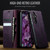 Samsung Galaxy S24+ / S25+ 5G CaseMe 033 Calf Leather Lining Microfibre RFID Blocking Phone Case - Purple