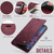 Samsung Galaxy S24+ / S25+ 5G CaseMe 033 Calf Leather Lining Microfibre RFID Blocking Phone Case - Red