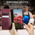 Samsung Galaxy A23 / M23 CaseMe 033 Calf Leather Lining Microfibre RFID Blocking Phone Case - Red