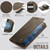 Samsung Galaxy S24 / S25 CaseMe C49 Magnetic RFID Blocking Detachable Wallet Leather Phone Case - Coffee