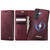 Samsung Galaxy S24 / S25 CaseMe C49 Magnetic RFID Blocking Detachable Wallet Leather Phone Case - Red