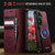 Samsung Galaxy S24 / S25 CaseMe C49 Magnetic RFID Blocking Detachable Wallet Leather Phone Case - Red