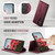 Samsung Galaxy S24 / S25 CaseMe C49 Magnetic RFID Blocking Detachable Wallet Leather Phone Case - Red