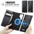 Samsung Galaxy S25 Ultra 5G CaseMe C49 Magnetic RFID Blocking Detachable Wallet Leather Phone Case - Black