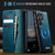 Samsung Galaxy S25 Ultra 5G CaseMe C49 Magnetic RFID Blocking Detachable Wallet Leather Phone Case - Green