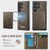 Samsung Galaxy S25 Ultra 5G CaseMe Me80 Series Detachable Wallet Magnetic RFID Vegan Leather Phone Case - Coffee