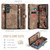 Samsung Galaxy S26 5G CaseMe 008 Detachable Multifunctional Leather Phone Case - Brown