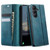 Samsung Galaxy S26 5G CaseMe 033 Calf Leather Lining Microfibre RFID Blocking Phone Case - Green