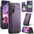 Samsung Galaxy S26 5G CaseMe C22 Card Slots Holder RFID Anti-theft Phone Case - Purple