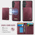 Samsung Galaxy S26 5G CaseMe Me80 Series Detachable Wallet Magnetic RFID Vegan Leather Phone Case - Red