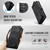 Samsung Galaxy S26 Ultra 5G CaseMe 008 Detachable Multifunctional Leather Phone Case - Black